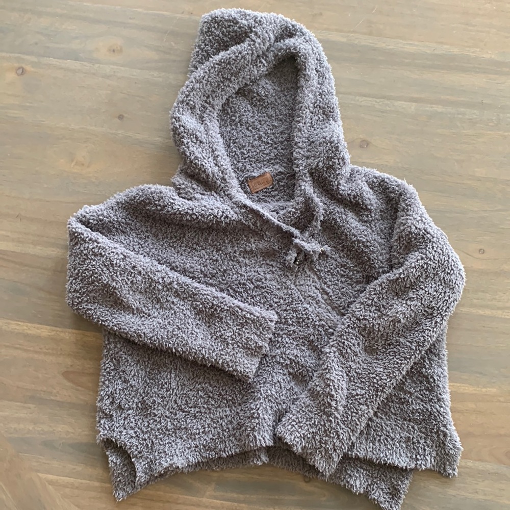 COZY TEDDY HODED SWEATER size M